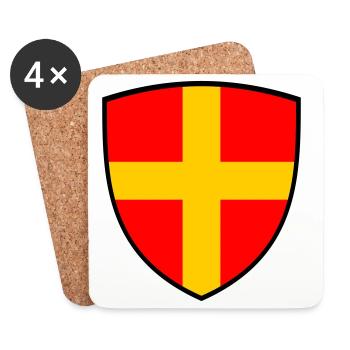 Skåne - Dessous de verre (lot de 4) - blanc - Devant