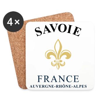 Savoie France Frankreich - Coasters (set of 4) - white - Front