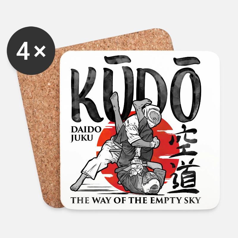 Kudo - Arti Marziali - Sottobicchieri (set da 4 pezzi) - bianco
