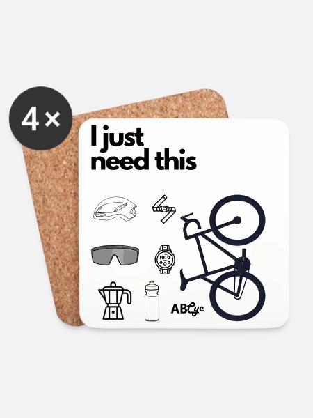 I just need this - Untersetzer (4er-Set) - Weiß