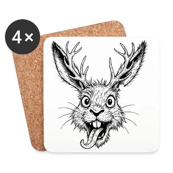 Raurackl - Coasters (set of 4) - white - Front