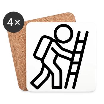 evacuation - Coasters (set of 4) - white - Front