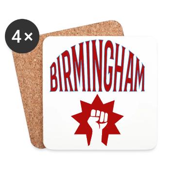 Birmingham - Coasters (set of 4) - white - Front