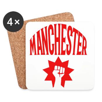 Manchester - Untersetzer (4er-Set) - Weiß - Vorne