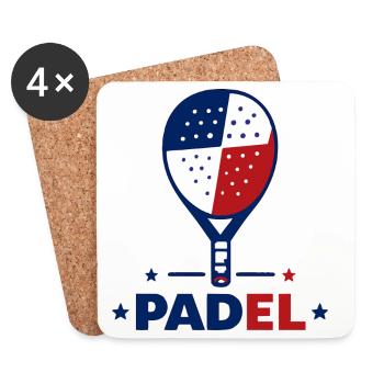 Padel France Patriote - Coasters (set of 4) - white - Front