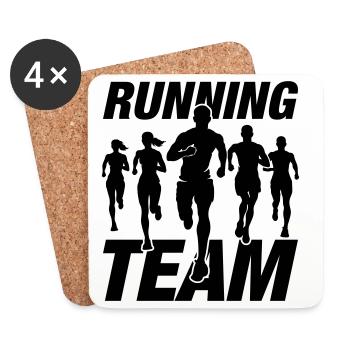 Running Team Laufen Marathon - Coasters (set of 4) - white - Front