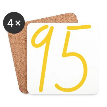 95 - Untersetzer (4er-Set) - Weiß - Vorne