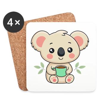 Koala Sweet Coffee - Coasters (set of 4) - white - Front