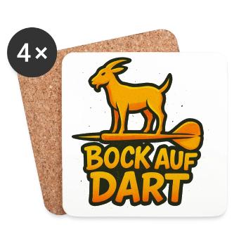 Fancy darts - Coasters (set of 4) - white - Front