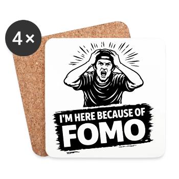 fear_of_fomo - Untersetzer (4er-Set) - Weiß - Vorne