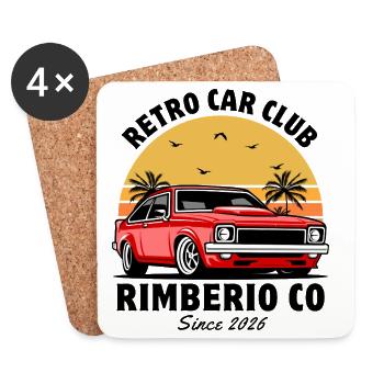 Autoclubs - Untersetzer (4er-Set) - Weiß - Vorne