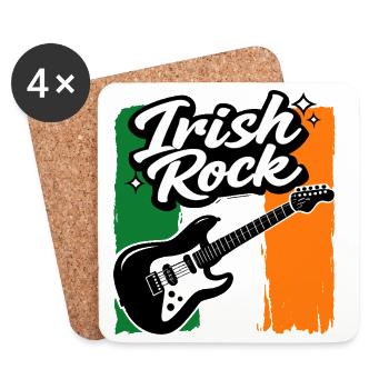 E-Gitarre St Patrick Flagge Rock Geschenk - Untersetzer (4er-Set) - Weiß - Vorne