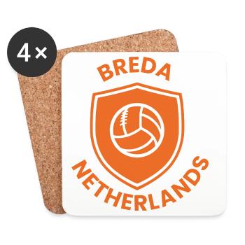 Broad volleys - Coasters (set of 4) - white - Front