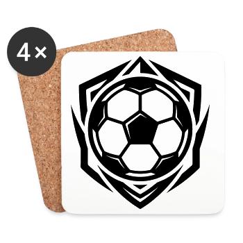 Soccer Icon - Coasters (set of 4) - white - Front