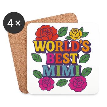 Die beste Mutter der Welt - Untersetzer (4er-Set) - Weiß - Vorne