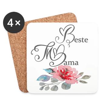 Best Mom - Coasters (set of 4) - white - Front