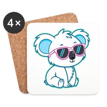 Koala White Chill Sonnenbrille - Untersetzer (4er-Set) - Weiß - Vorne