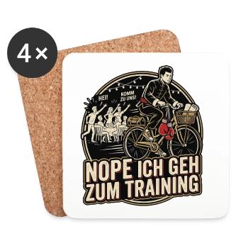 Kampfsport Priorität - Untersetzer (4er-Set) - Weiß - Vorne
