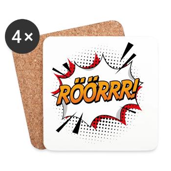 Rrööörrr - Dessous de verre (lot de 4) - blanc - Devant