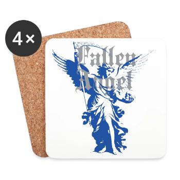 Ange déchu - Dessous de verre (lot de 4) - blanc - Devant