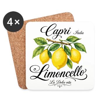 Capri Limone Vintage - Untersetzer (4er-Set) - Weiß - Vorne