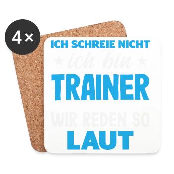 Handball Handballer Handball Trainer Fan Geschenk - Untersetzer (4er-Set) - Weiß - Vorne