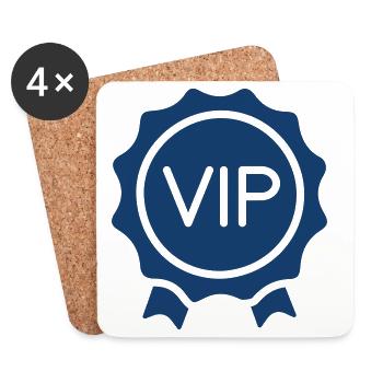 VIP Premium Membership Badge Icon Symbol Design - Untersetzer (4er-Set) - Weiß - Vorne