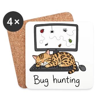 Bengal Cat IT & Programmer Humor - Coasters (set of 4) - white - Front