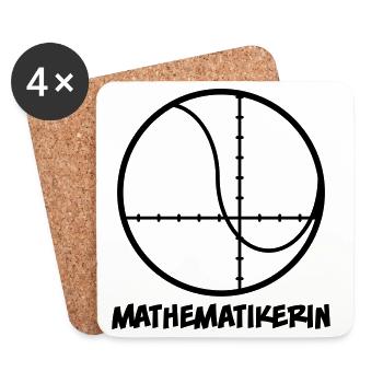 Mathematikerin - Untersetzer (4er-Set) - Weiß - Vorne