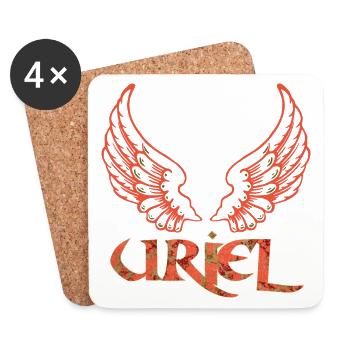 erzengel uriel e 213 - Untersetzer (4er-Set) - Weiß - Vorne