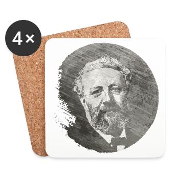 SF Visionnaire Jules Verne - L’Homme dans la Lune 1 - Dessous de verre (lot de 4) - blanc - Devant