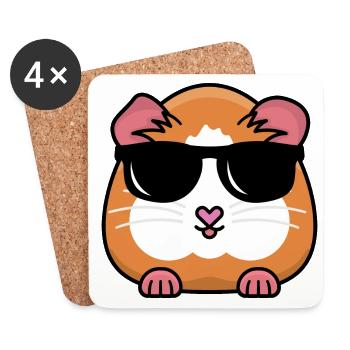 Guinea Pig Graphic Guinea Pig Owner Pet Cavy Anima - Untersetzer (4er-Set) - Weiß - Vorne