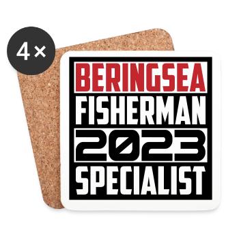 Bering Sea Fisherman 2023 Specialist Gift Idea - Coasters (set of 4) - white - Front