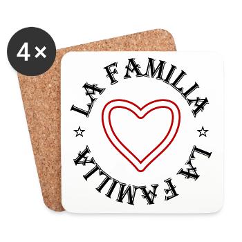 La Familia - Coasters (set of 4) - white - Front