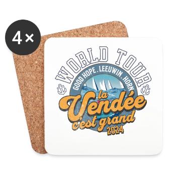 World tour regatta 2024 - Coasters (set of 4) - white - Front