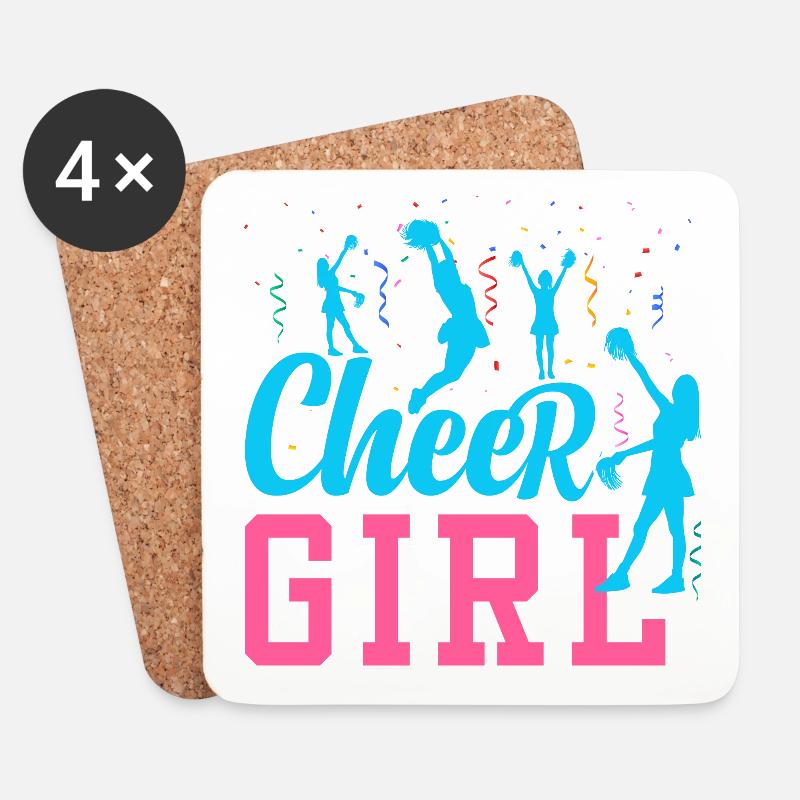 Cheer Girl - Untersetzer (4er-Set) - Weiß