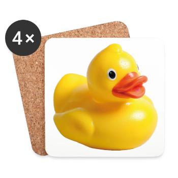 Rubber Duck - Coasters (set of 4) - white - Front