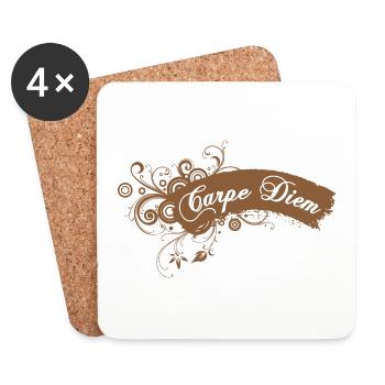 Carpe Diem eu - Coasters (set of 4) - white - Front