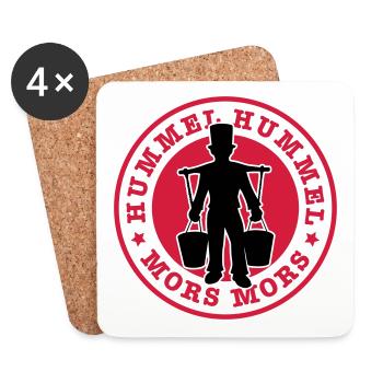 01 Hummel Hummel Mors Mors Hamburg - Untersetzer (4er-Set) - Weiß - Vorne