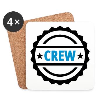 Crew - Dessous de verre (lot de 4) - blanc - Devant