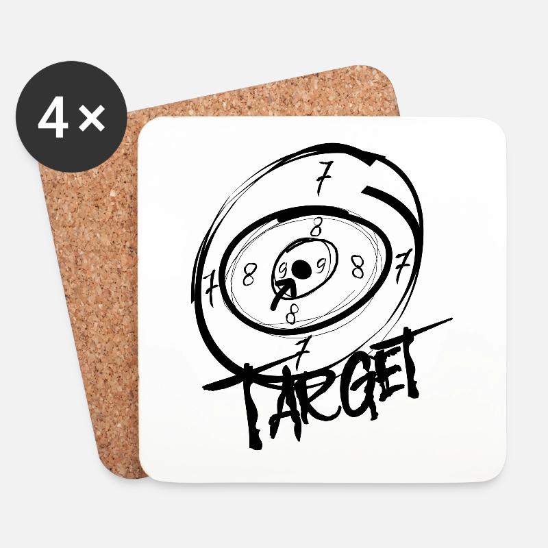 Target - Untersetzer (4er-Set) - Weiß