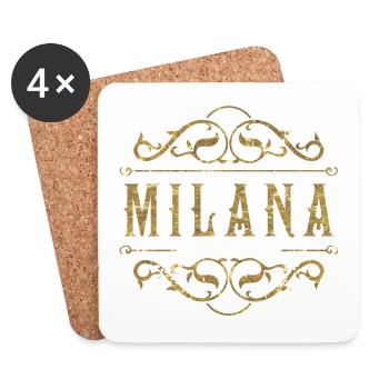 Milana gold - Untersetzer (4er-Set) - Weiß - Vorne