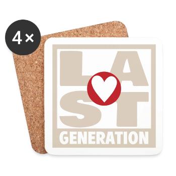 Last generation | Colors can be changed - Coasters (set of 4) - white - Front
