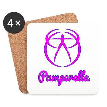 Pumperella - Untersetzer (4er-Set) - Weiß - Vorne