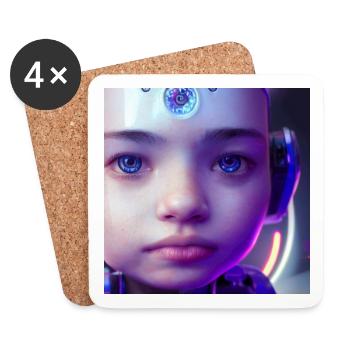 Baby Borg Blues - Coasters (set of 4) - white - Front