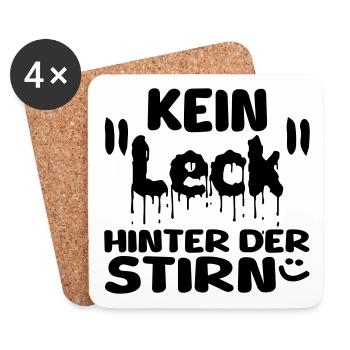 nicht viel blöde - Untersetzer (4er-Set) - Weiß - Vorne