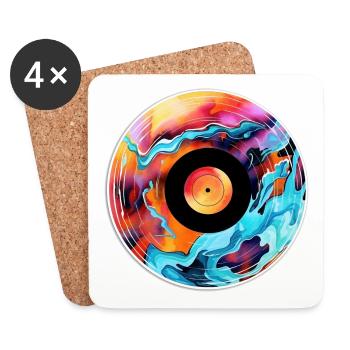 Record - Coasters (set of 4) - white - Front