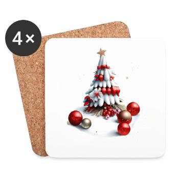 Christmas Kids 2 - Coasters (set of 4) - white - Front
