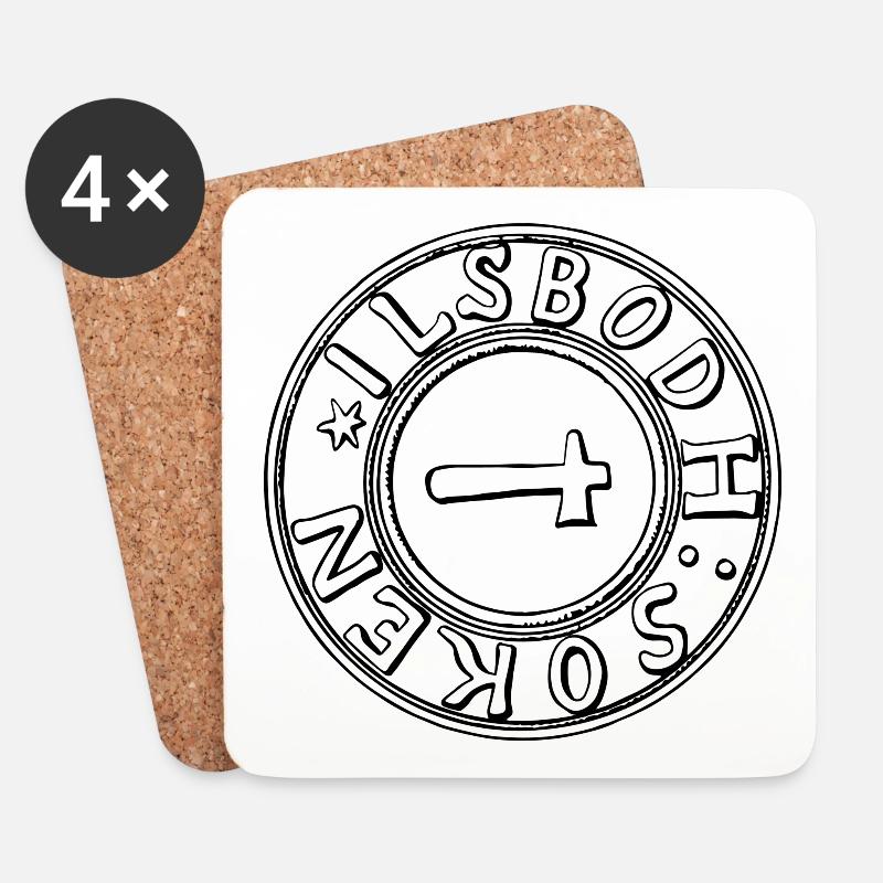 Ilsbo - Coasters (set of 4) - white