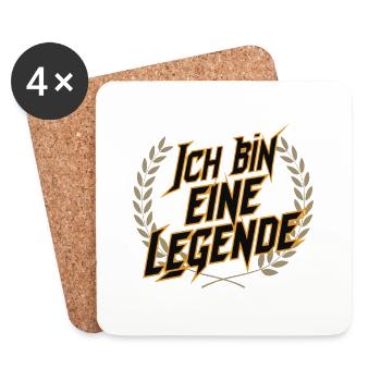 I'm a legend - Coasters (set of 4) - white - Front